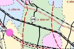 Bản đồ quy hoạch giao thông xã Bình Mỹ, tỉnh Ninh Bình thời kỳ 2021 - 2030