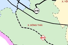 Bản đồ quy hoạch giao thông xã Đồng Thái, tỉnh Ninh Bình thời kỳ 2021 - 2030