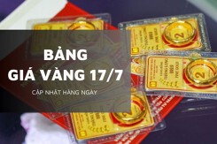 Bảng giá vàng hôm nay 17/7: Đồng loạt lao dốc, có nơi mất tới 2,8 triệu đồng/lượng