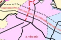 Bản đồ quy hoạch giao thông xã Yên Mô, tỉnh Ninh Bình thời kỳ 2021 - 2030