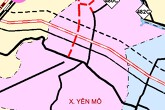Bản đồ quy hoạch giao thông xã Yên Mô, tỉnh Ninh Bình thời kỳ 2021 - 2030