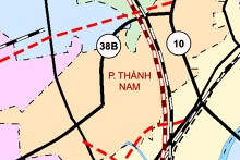 Bản đồ quy hoạch giao thông phường Thành Nam, tỉnh Ninh Bình thời kỳ 2021 - 2030