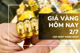 Giá vàng hôm nay 2/7: Vàng SJC và vàng nhẫn tiếp tục tăng mạnh 2 triệu đồng/lượng