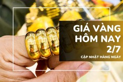 Giá vàng hôm nay 2/7: Vàng SJC và vàng nhẫn tiếp tục tăng mạnh 2 triệu đồng/lượng