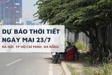 Dự báo thời tiết ngày mai 23/7, Hà Nội và TP HCM giảm nhiệt, Đà Nẵng còn nắng nóng