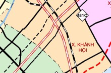 Bản đồ quy hoạch giao thông xã Khánh Hội, tỉnh Ninh Bình thời kỳ 2021 - 2030