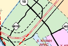 Bản đồ quy hoạch giao thông xã Khánh Nhạc, tỉnh Ninh Bình thời kỳ 2021 - 2030