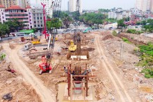 Nút giao Phạm Tu - Đường 70 tăng tốc thi công