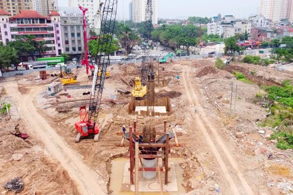 Nút giao Phạm Tu - Đường 70 tăng tốc thi công