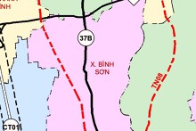 Bản đồ quy hoạch giao thông xã Bình Sơn, tỉnh Ninh Bình thời kỳ 2021 - 2030