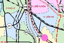 Bản đồ quy hoạch giao thông xã Liêm Hà, tỉnh Ninh Bình thời kỳ 2021 - 2030