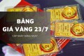 Bảng giá vàng hôm nay 23/7: Đồng loạt lao dốc không phanh, vàng miếng SJC bốc hơi tới 9 triệu đồng/lượng