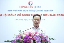 ĐHĐCĐ Hoàng Huy: Mục tiêu lãi 2.000 tỷ nhờ bàn giao hai dự án, lãnh đạo nói về khả năng mở rộng quỹ đất ngoài Hải Phòng