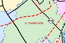 Bản đồ quy hoạch giao thông xã Thanh Sơn, tỉnh Ninh Bình thời kỳ 2021 - 2030