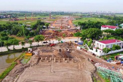 Hình hài tuyến đường kết nối cầu Tứ Liên với cao tốc Hà Nội - Thái Nguyên