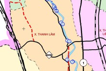 Bản đồ quy hoạch giao thông xã Thanh Lâm, tỉnh Ninh Bình thời kỳ 2021 - 2030