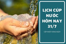 Lịch cúp nước TP HCM ngày 31/7 và sáng ngày 1/8 thông tin hàng loạt các phường, khu phố tạm ngưng nước