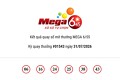 Kết quả xổ số Vietlott Mega 6/45 ngày 31/07/2026 Jackpot hơn 27,5 tỷ đồng chưa tìm thấy chủ nhân may mắn