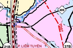 Bản đồ quy hoạch giao thông phường Liêm Tuyền, tỉnh Ninh Bình thời kỳ 2021 - 2030