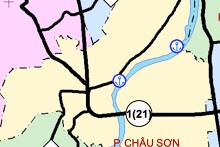 Bản đồ quy hoạch giao thông phường Châu Sơn, tỉnh Ninh Bình thời kỳ 2021 - 2030