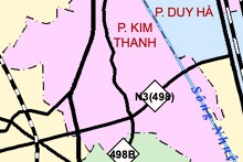 Bản đồ quy hoạch giao thông phường Kim Thanh, tỉnh Ninh Bình thời kỳ 2021 - 2030