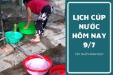 Lịch cúp nước TP HCM ngày 9/7 và sáng ngày 10/7 tạm ngưng cúp nước kéo dài tại nhiều khu phố vào rạng sáng