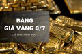 Bảng giá vàng hôm nay 8/7: Vàng SJC, vàng nhẫn tiếp tục giảm, có nơi mất tới 1,7 triệu đồng/lượng