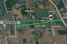 Đường sẽ mở ở xã Nam Ninh, tỉnh Ninh Bình