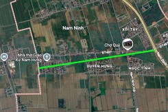 Đường sẽ mở ở xã Nam Ninh, tỉnh Ninh Bình