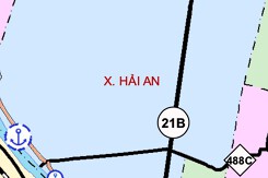 Bản đồ quy hoạch giao thông xã Hải An, tỉnh Ninh Bình thời kỳ 2021 - 2030