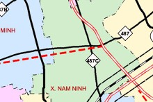 Bản đồ quy hoạch giao thông xã Nam Ninh, tỉnh Ninh Bình thời kỳ 2021 - 2030