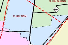Bản đồ quy hoạch giao thông xã Hải Tiến, tỉnh Ninh Bình thời kỳ 2021 - 2030