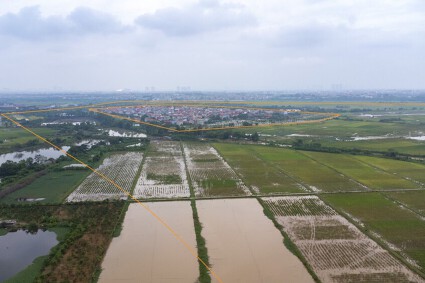 Toàn cảnh Khu đô thị đa mục tiêu Thư Lâm vừa được giao đất của Tập đoàn Tương lai sông Hồng