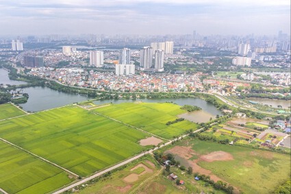 Khởi công khu đô thị ven sông Hồng