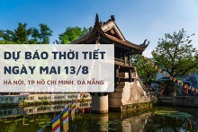 Dự báo thời tiết ngày mai 13/8 Hà Nội, Đà Nẵng nóng gay gắt, TP HCM đề phòng mưa rất to