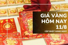 Giá vàng hôm nay 11/8: Vàng SJC bật tăng 2 triệu đồng/lượng, lên mốc 145,5 triệu đồng/lượng
