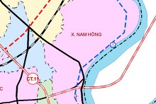 Bản đồ quy hoạch giao thông xã Nam Hồng, tỉnh Ninh Bình thời kỳ 2021 - 2030