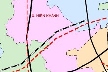 Bản đồ quy hoạch giao thông xã Hiển Khánh, tỉnh Ninh Bình thời kỳ 2021 - 2030