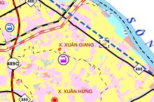 Bản đồ quy hoạch sử dụng đất xã Xuân Giang, tỉnh Ninh Bình thời kỳ 2021 - 2030