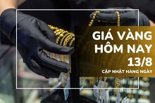 Giá vàng hôm nay 13/8: Vàng SJC áp sát 145 triệu đồng/lượng, vàng nhẫn tăng gần 1 triệu đồng/lượng