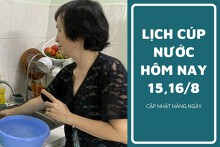 Lịch cúp nước TP HCM ngày 15/8 đến ngày 16/8 tạm ngưng cúp nước các tuyến trung tâm vào cuối tuần