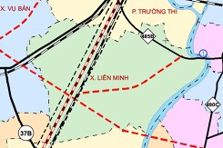 Bản đồ quy hoạch giao thông xã Liên Minh, tỉnh Ninh Bình thời kỳ 2021 - 2030