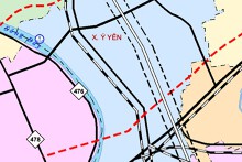 Bản đồ quy hoạch giao thông xã Ý Yên, tỉnh Ninh Bình thời kỳ 2021 - 2030