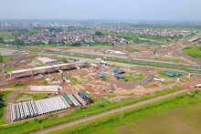 Hình hài nút giao Vành đai 4 vượt cao tốc Pháp Vân - Cầu Giẽ