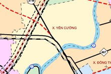 Bản đồ quy hoạch giao thông xã Yên Cường, tỉnh Ninh Bình thời kỳ 2021 - 2030