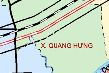 Bản đồ quy hoạch giao thông xã Quang Hưng, tỉnh Ninh Bình thời kỳ 2021 - 2030