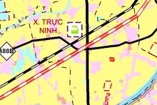 Bản đồ quy hoạch sử dụng đất xã Trực Ninh, tỉnh Ninh Bình thời kỳ 2021 - 2030