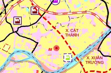 Bản đồ quy hoạch sử dụng đất xã Cát Thành, tỉnh Ninh Bình thời kỳ 2021 - 2030