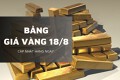 Bảng giá vàng hôm nay 18/8: Vàng miếng SJC đồng loạt giảm, vàng nhẫn và trang sức biến động trái chiều