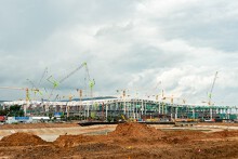 Hình hài nhà ga sân bay Phú Quốc sau một năm thi công